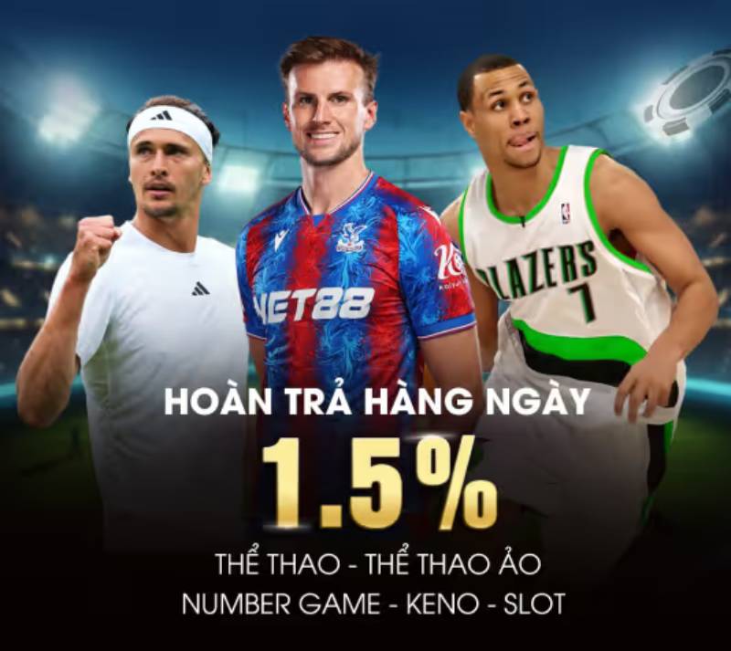 Cá Cược Thể Thao FC88 - Sân Chơi Đẳng Cấp Châu Âu Cho Bet Thủ 4 Hoàn trả thể thao 1.5% mỗi ngày – Không giới hạn