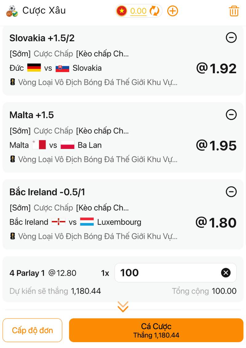 Cách Tính Tiền Kèo Xiên Bóng Đá Chính Xác Nhất 3 Keo xien chau A