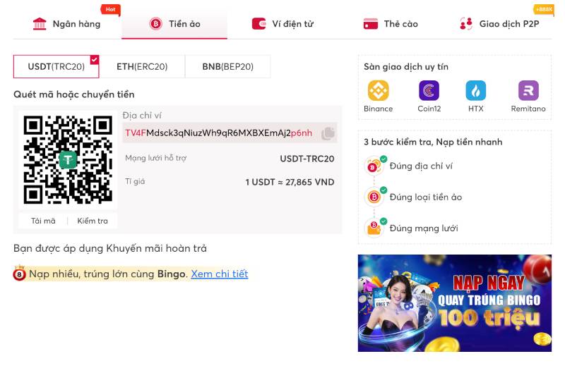 Hướng Dẫn Nạp, Rút Tiền Nhà Cái Net88 Chuẩn Nhất Cho Newbie 2 Nạp tiền Net88 bằng tiền ảo – nhanh nhất, không bị nghẽn